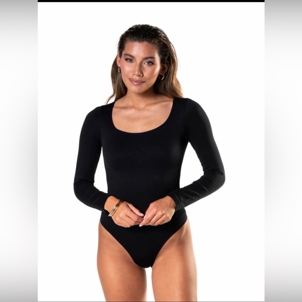 HEYSHAPE Long Sleeve Thong Bodysuit